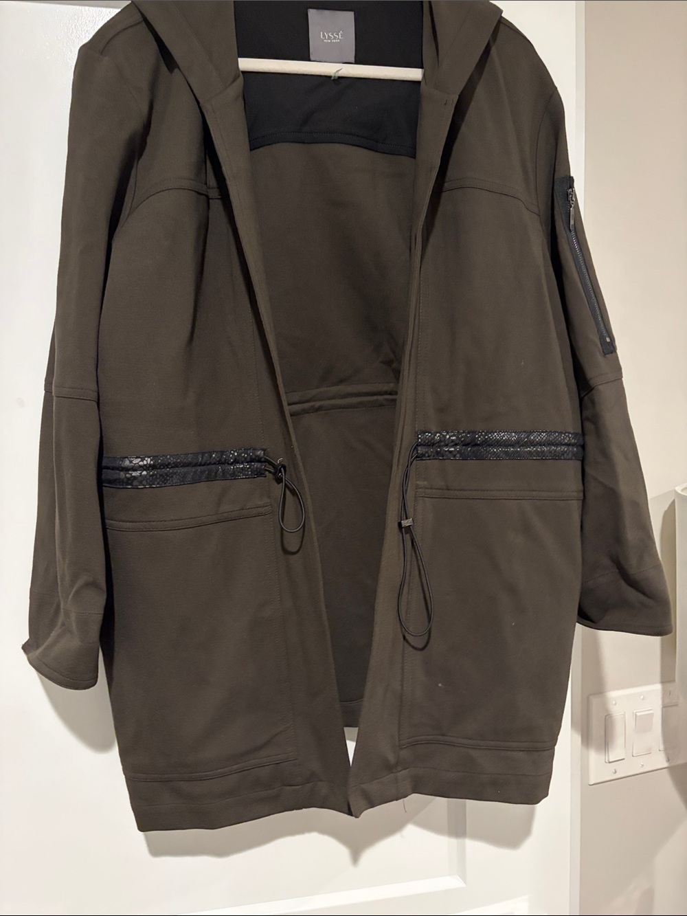 Lysse ladies Hooded  Jacket in olive green